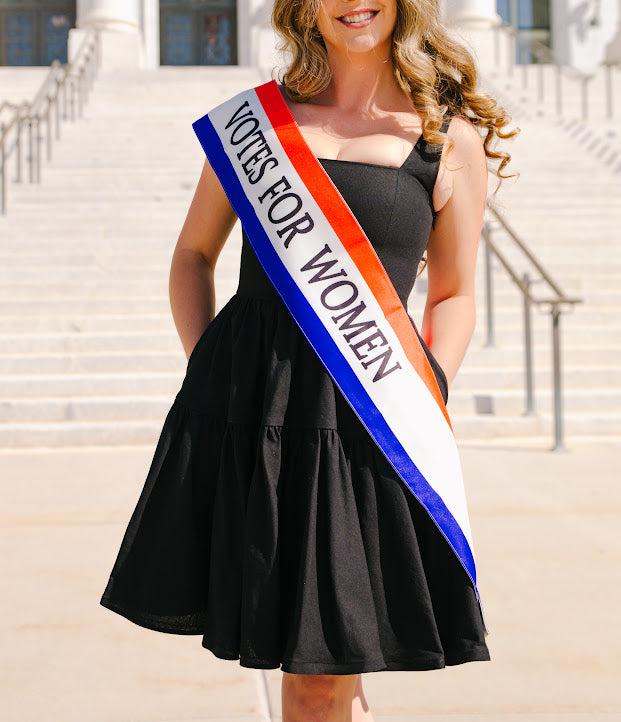 The Votes for Women Sash | Limited Edition | Whimsically Feminine Timeless Twirly-Worthy Clothing & Accessories | ChelseaReece.com Chelsea Reece The Votes for Women Sash | Limited Edition | Whimsically Feminine Timeless Twirly-Worthy Clothing & Accessories | ChelseaReece.com Chelsea Reece