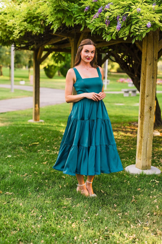 Madonna Dress in Tourmaline Teal