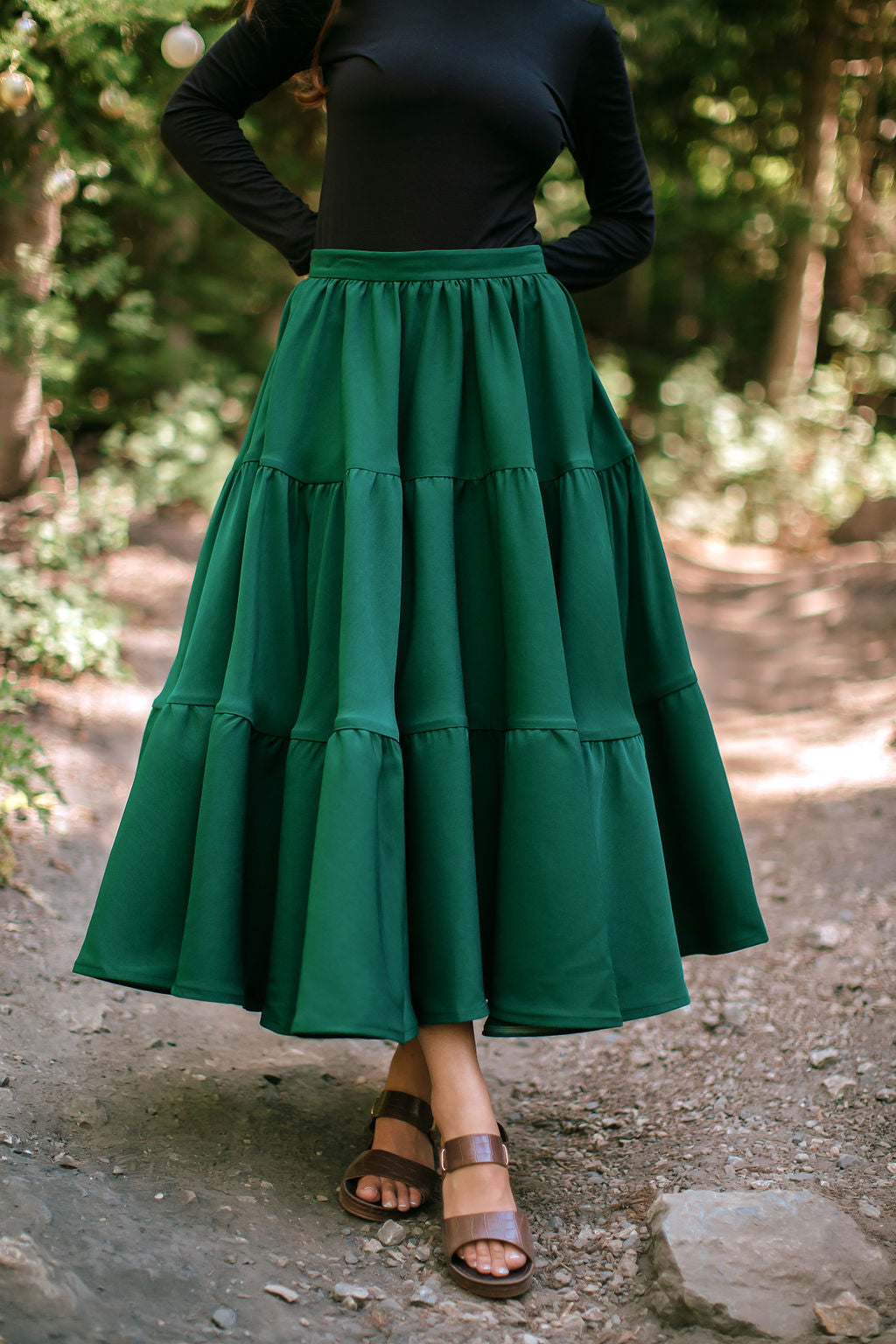 **PRE-ORDER** The Madonna Skirt in Evergreen