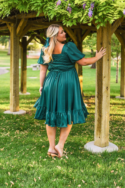 Novella Dress in Tourmaline Teal