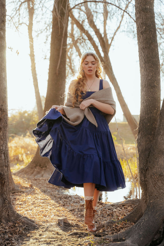 Madonna Dress in Transatlantic Navy