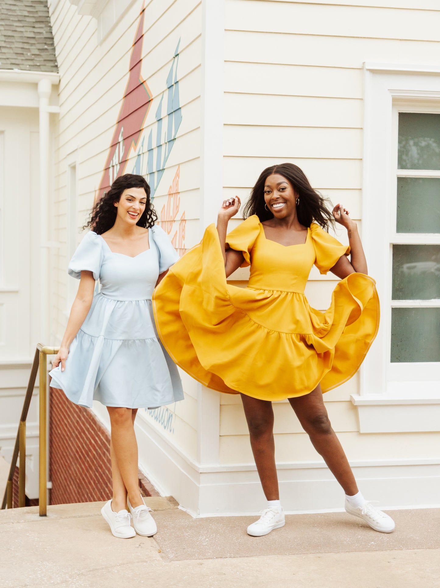 Princess Puff Dress in Golden Afternoon