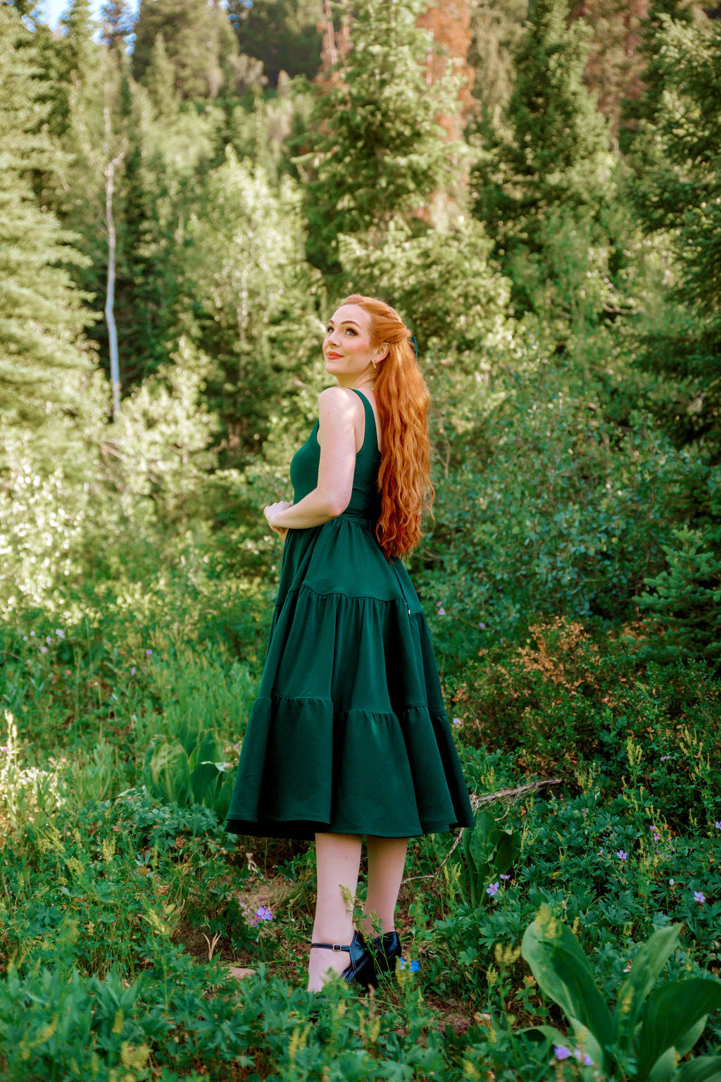 **PRE-ORDER** The Madonna Dress in Evergreen