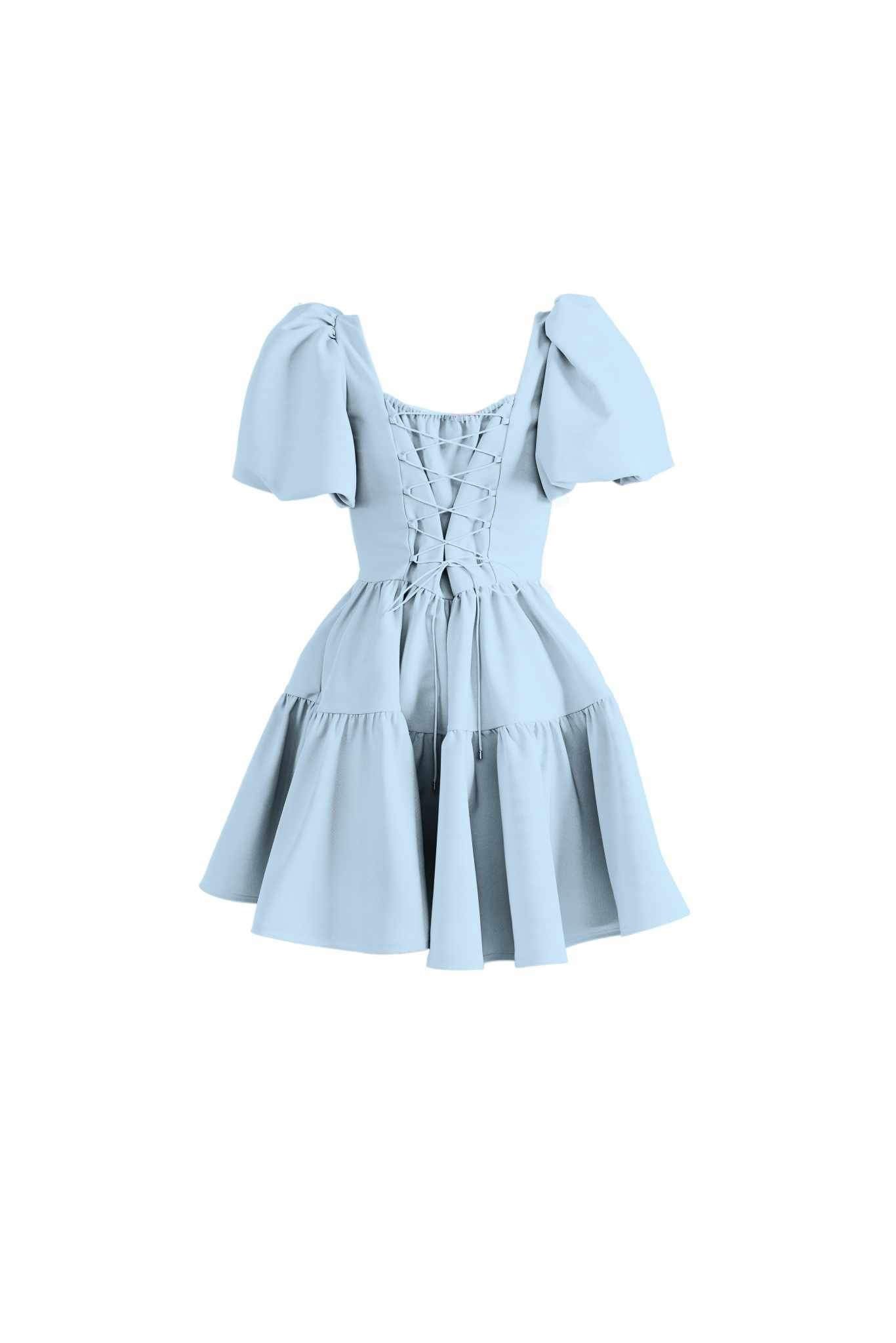 Princess Puff Dress in Beautiful Tomorrow Blue