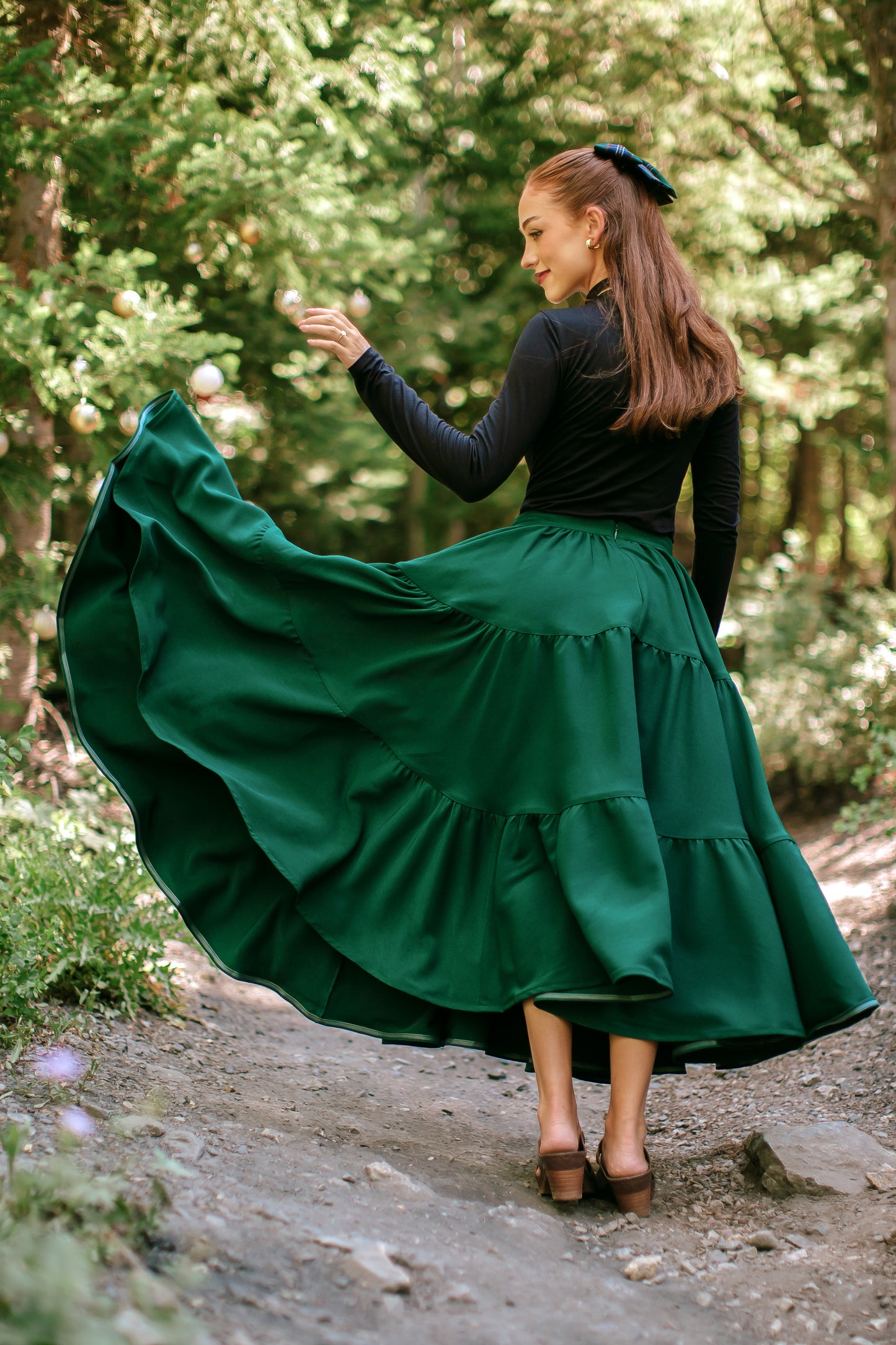 **PRE-ORDER** The Madonna Skirt in Evergreen