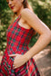 **PRE-ORDER - Delivery after Christmas** The Madonna Dress in Holiday Plaid