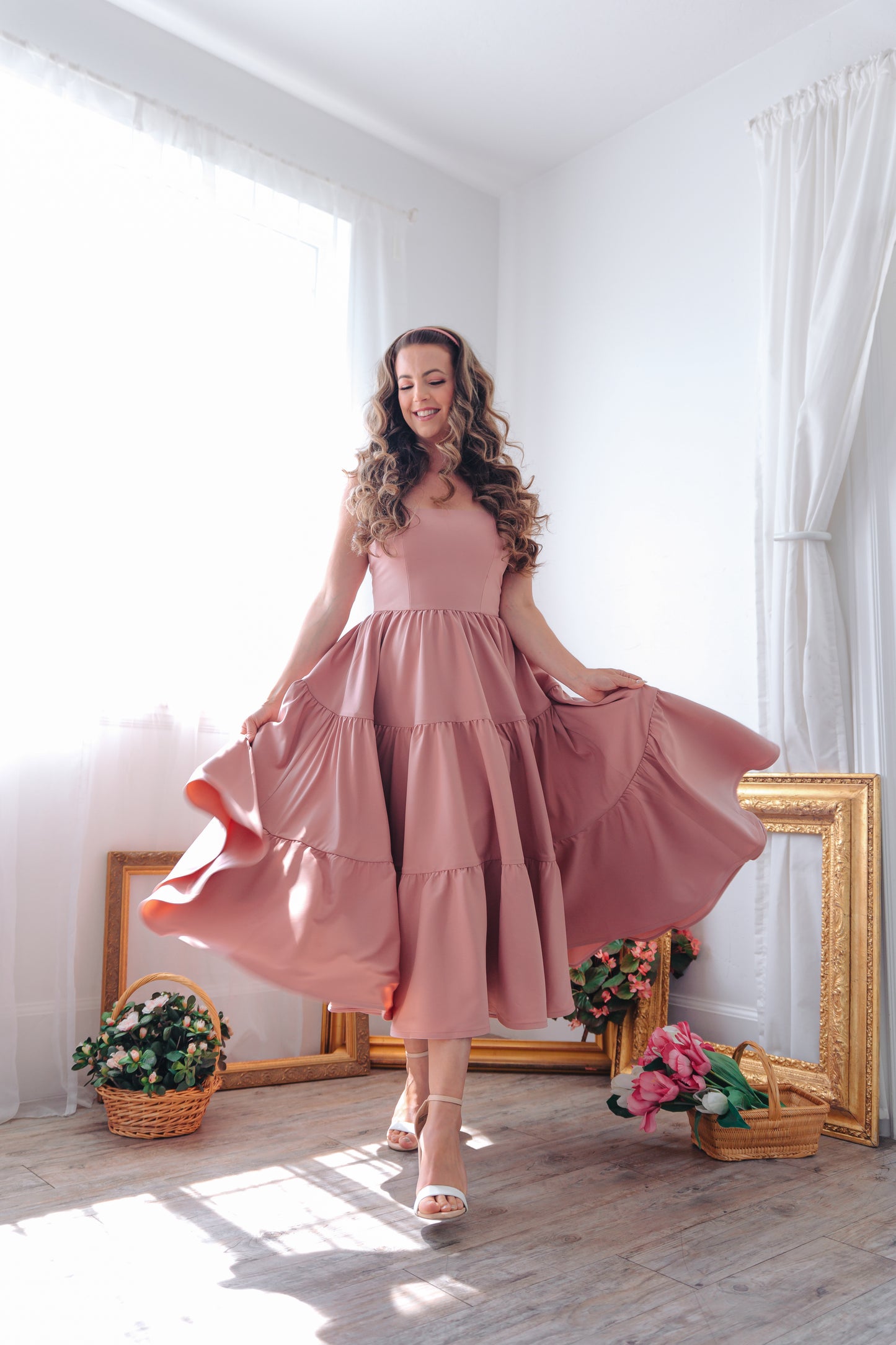 **PRE-ORDER** The Madonna Dress in Rosie Pink