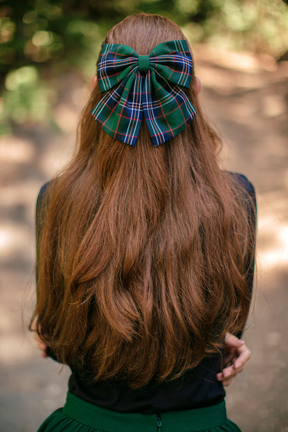 Hair Bow in Homeland Plaid