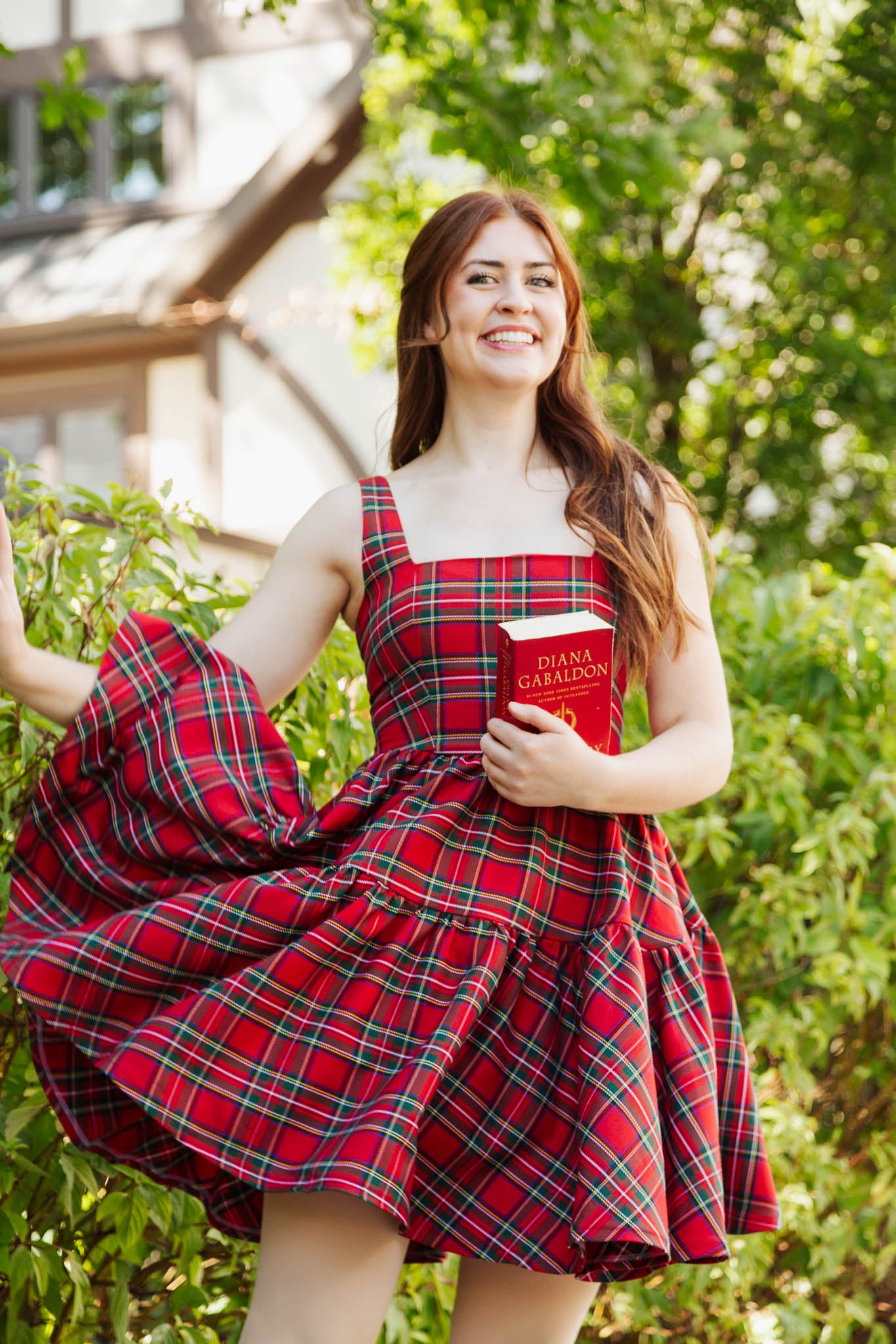 The Journey Dress in Red Plaid