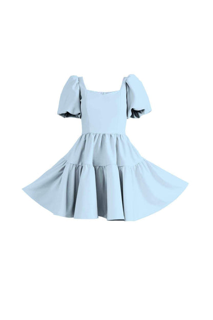 Princess Puff Dress in Beautiful Tomorrow Blue