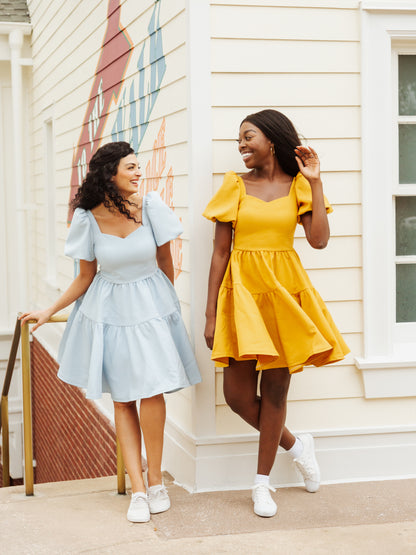 Princess Puff Dress in Golden Afternoon