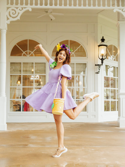 Princess Puff Dress in Palace Purple