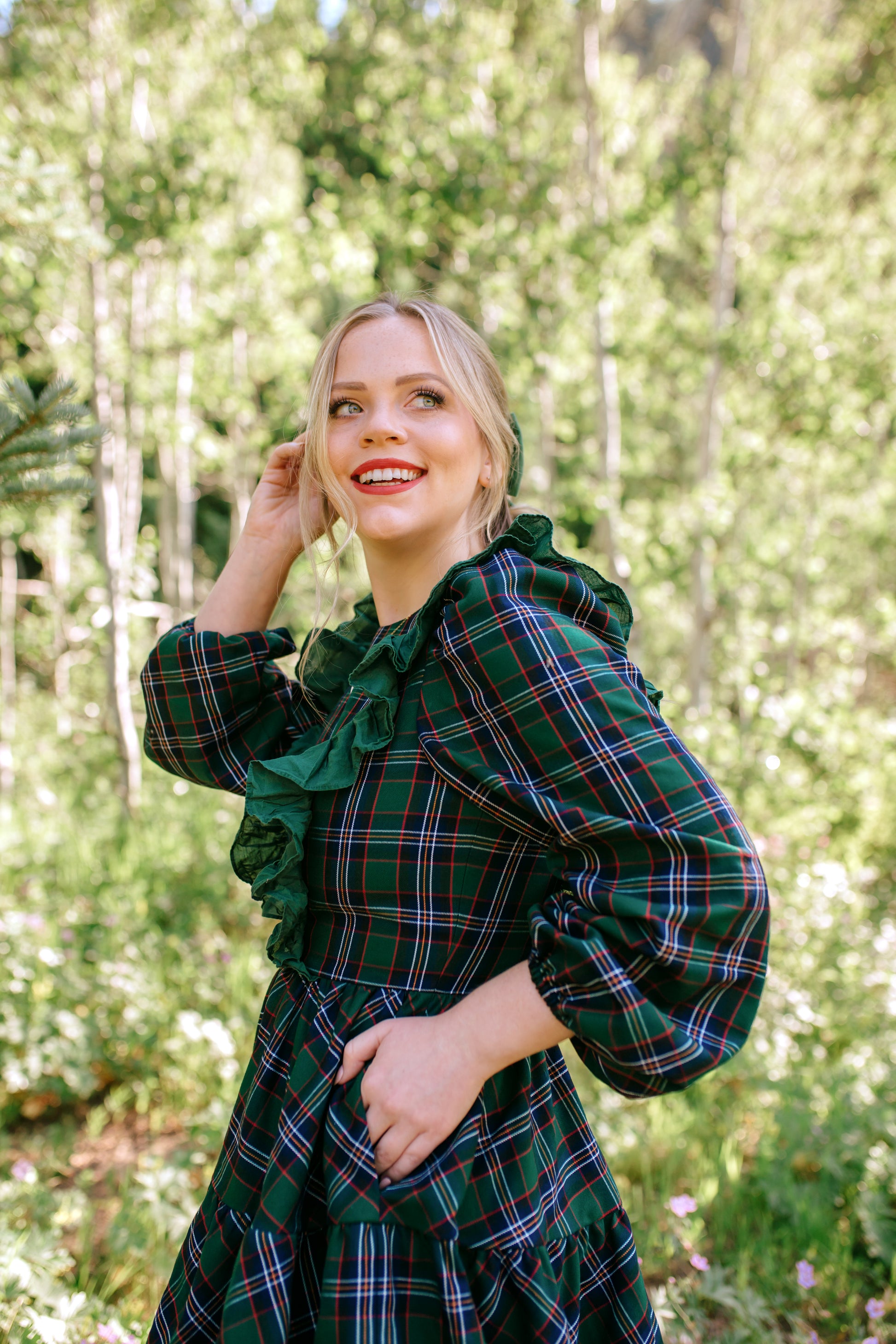 Beth Dress in Homeland Plaid | Whimsically Feminine Timeless Twirly-Worthy Dresses & Hair Bows | ChelseaReece.com Chelsea Reece Beth Dress in Homeland Plaid | Whimsically Feminine Timeless Twirly-Worthy Dresses & Hair Bows | ChelseaReece.com Chelsea Reece