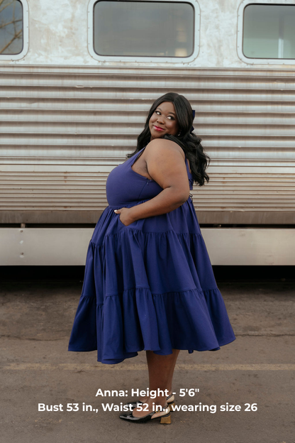 Madonna Dress in Transatlantic Navy