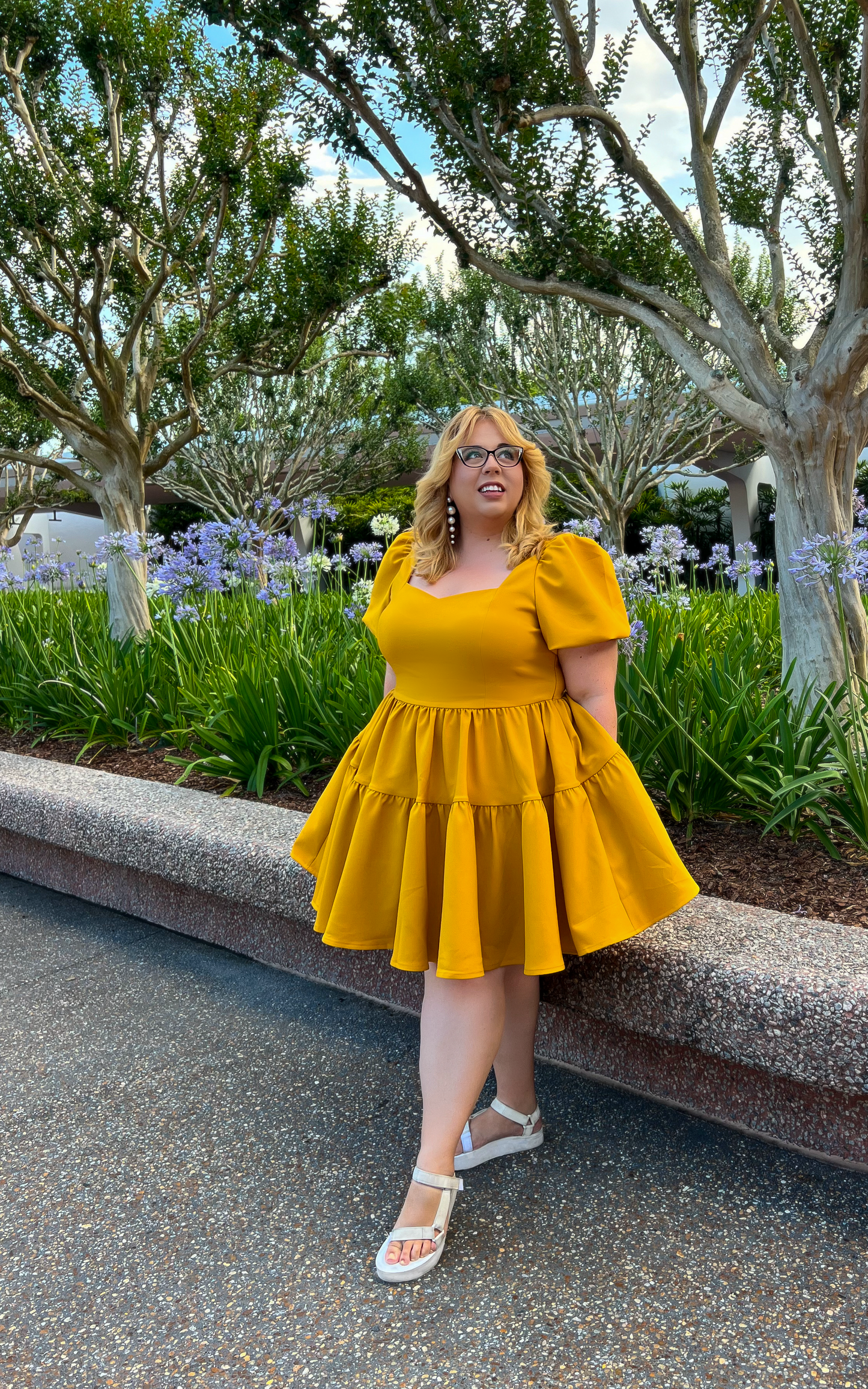 Princess Puff Dress in Golden Afternoon