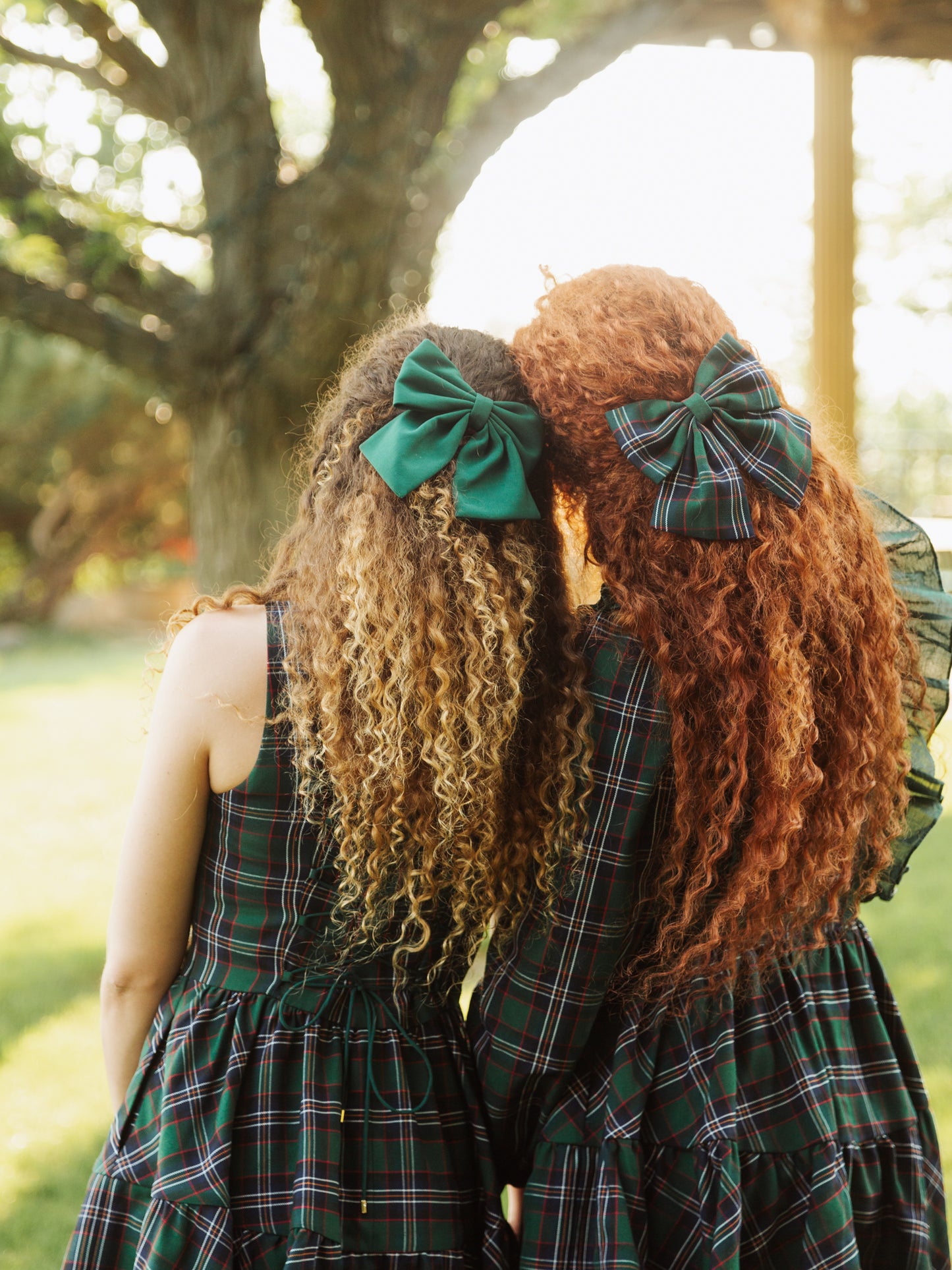 Hair Bow in Homeland Plaid