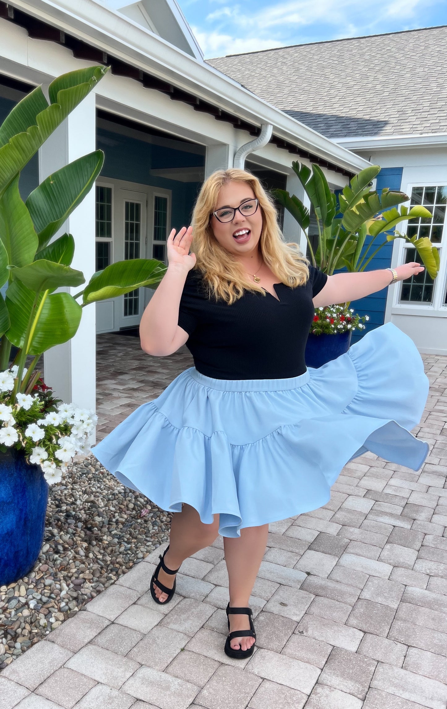 Twirl Skirt in Beautiful Tomorrow Blue