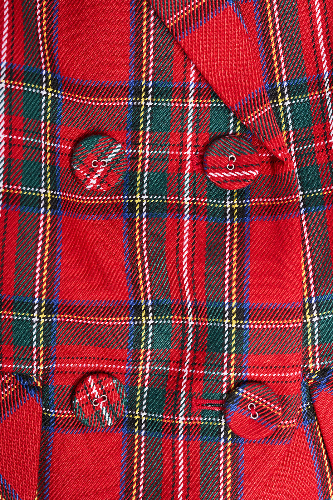 Vest in Holiday Plaid