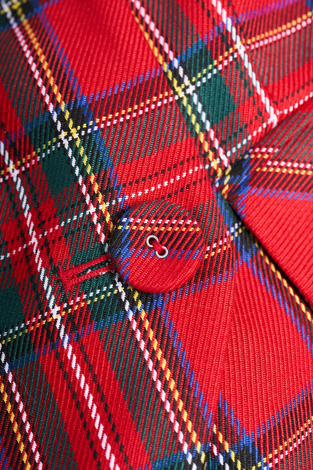 Vest in Holiday Plaid