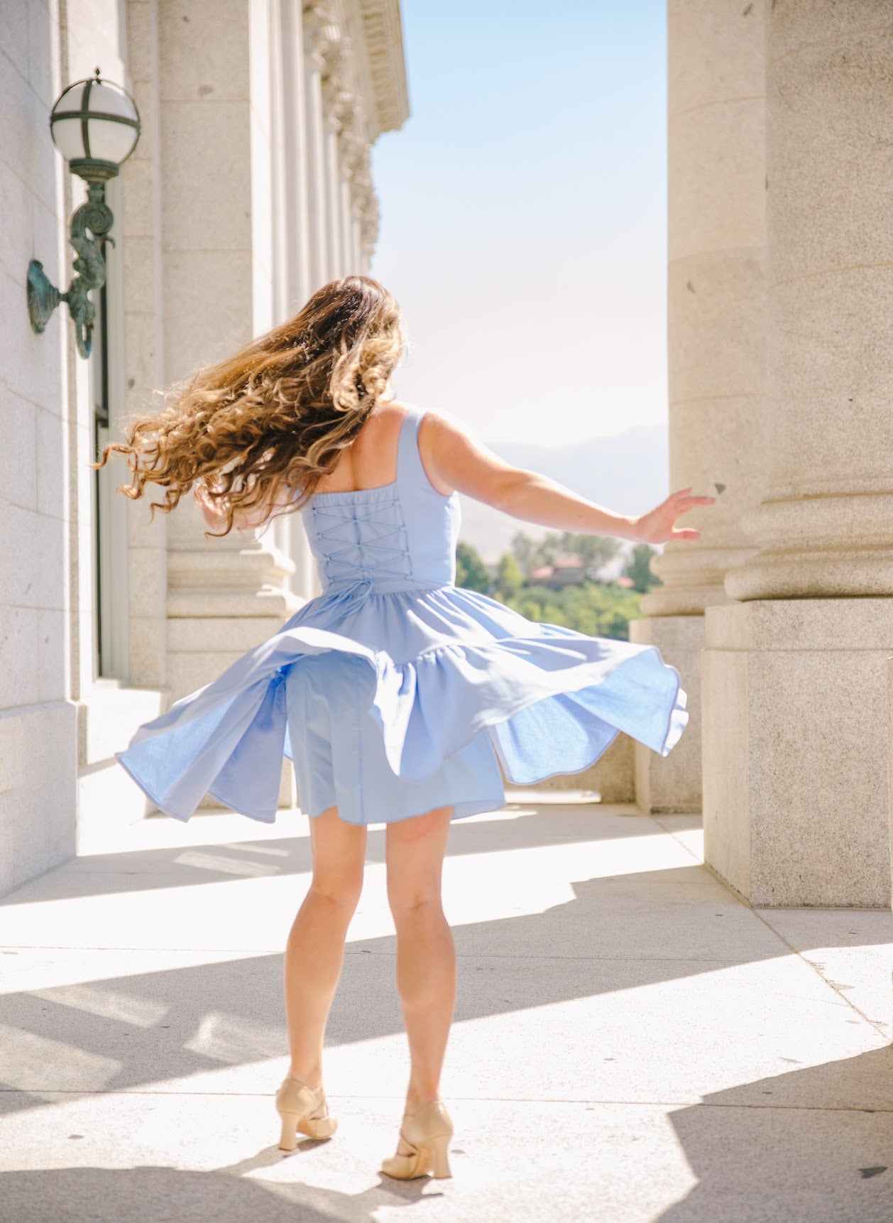 Journey dress in Cloudy Blue