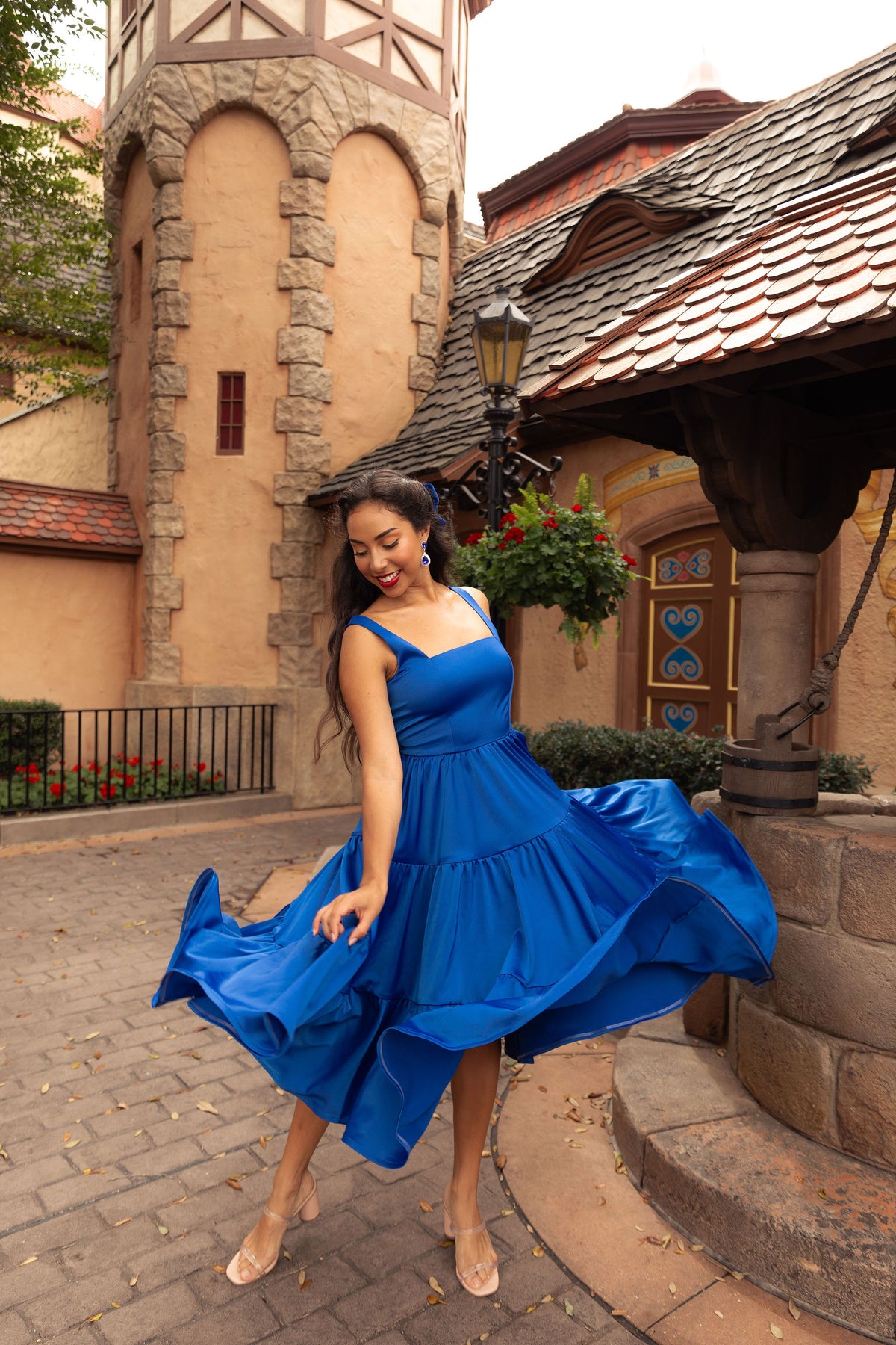 Madonna Dress in Sapphire Blue