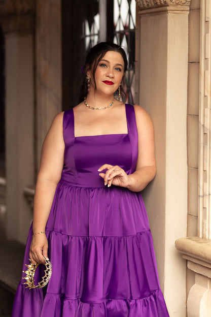Madonna Dress in Amethyst Purple