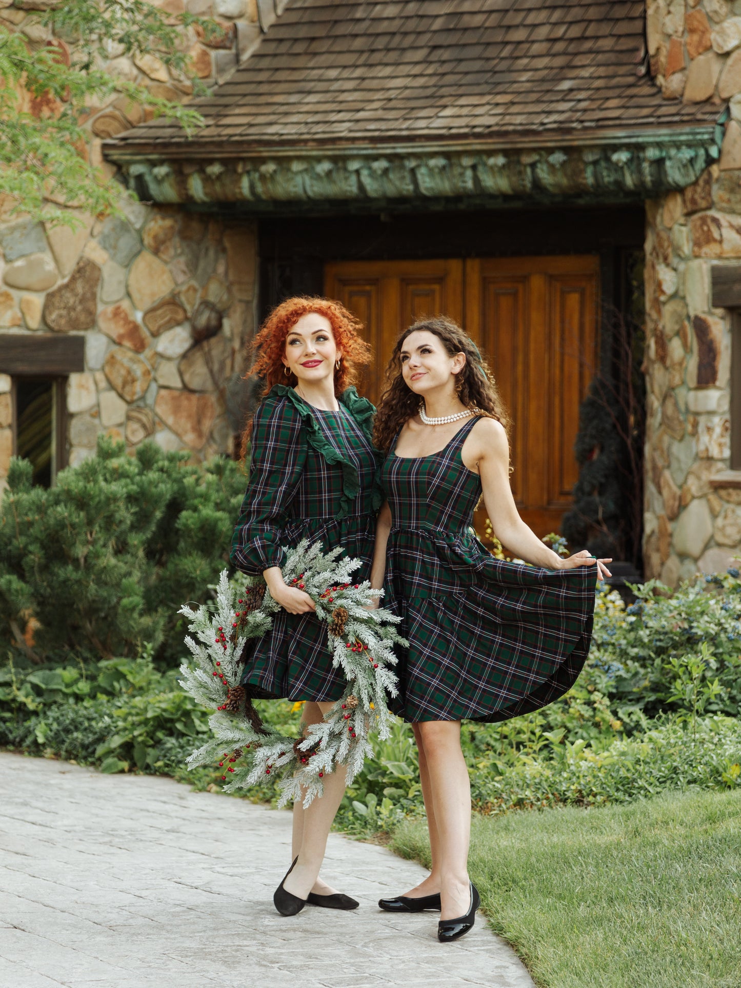 Leading Lady Dress in Homeland Plaid