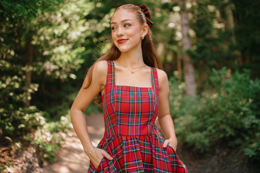 The Journey Dress in Holiday Plaid