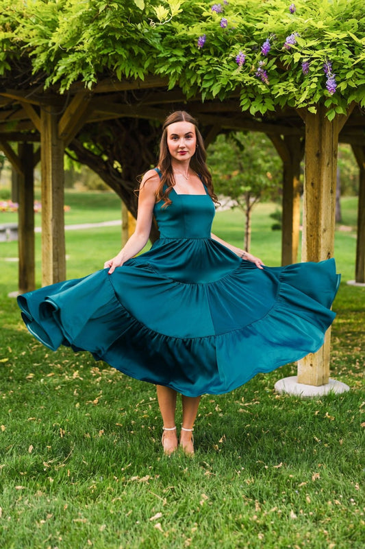 Madonna Dress in Tourmaline Teal