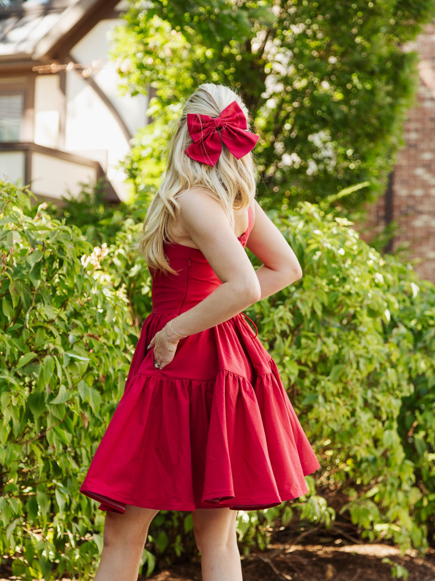 Journey dress in Poppy Red