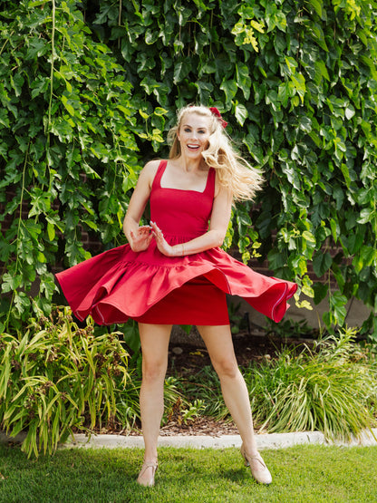 Journey dress in Poppy Red