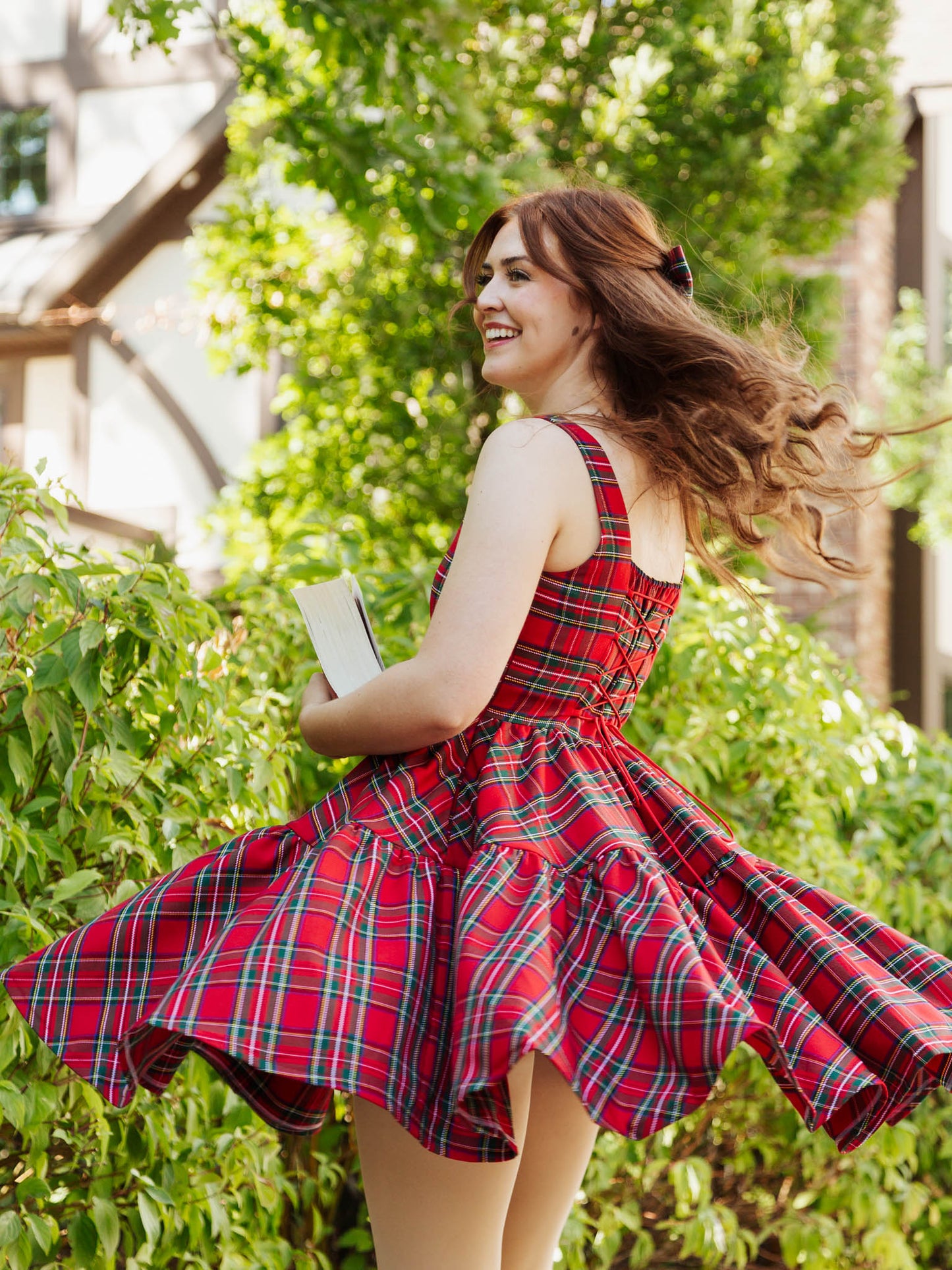 **PRE-ORDER** The Journey Dress in Holiday Plaid