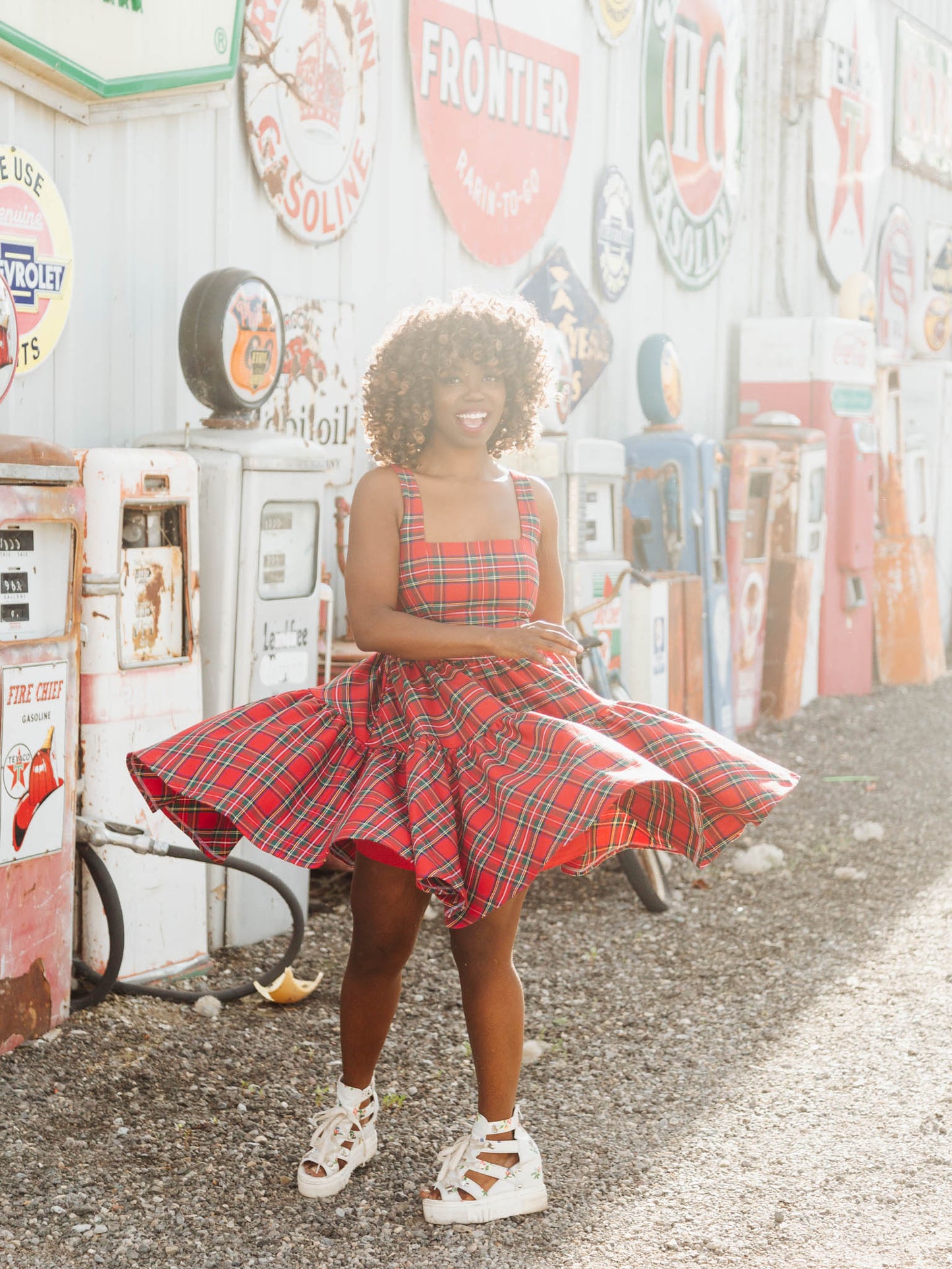 **PRE-ORDER** The Journey Dress in Holiday Plaid