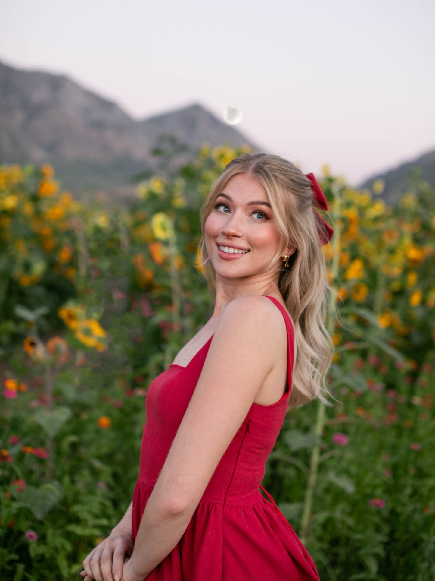 Journey dress in Poppy Red