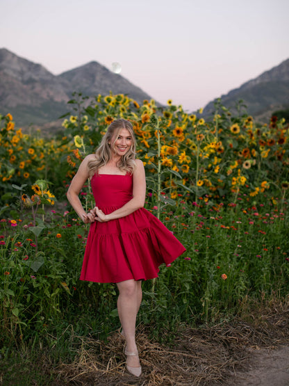 Journey dress in Poppy Red