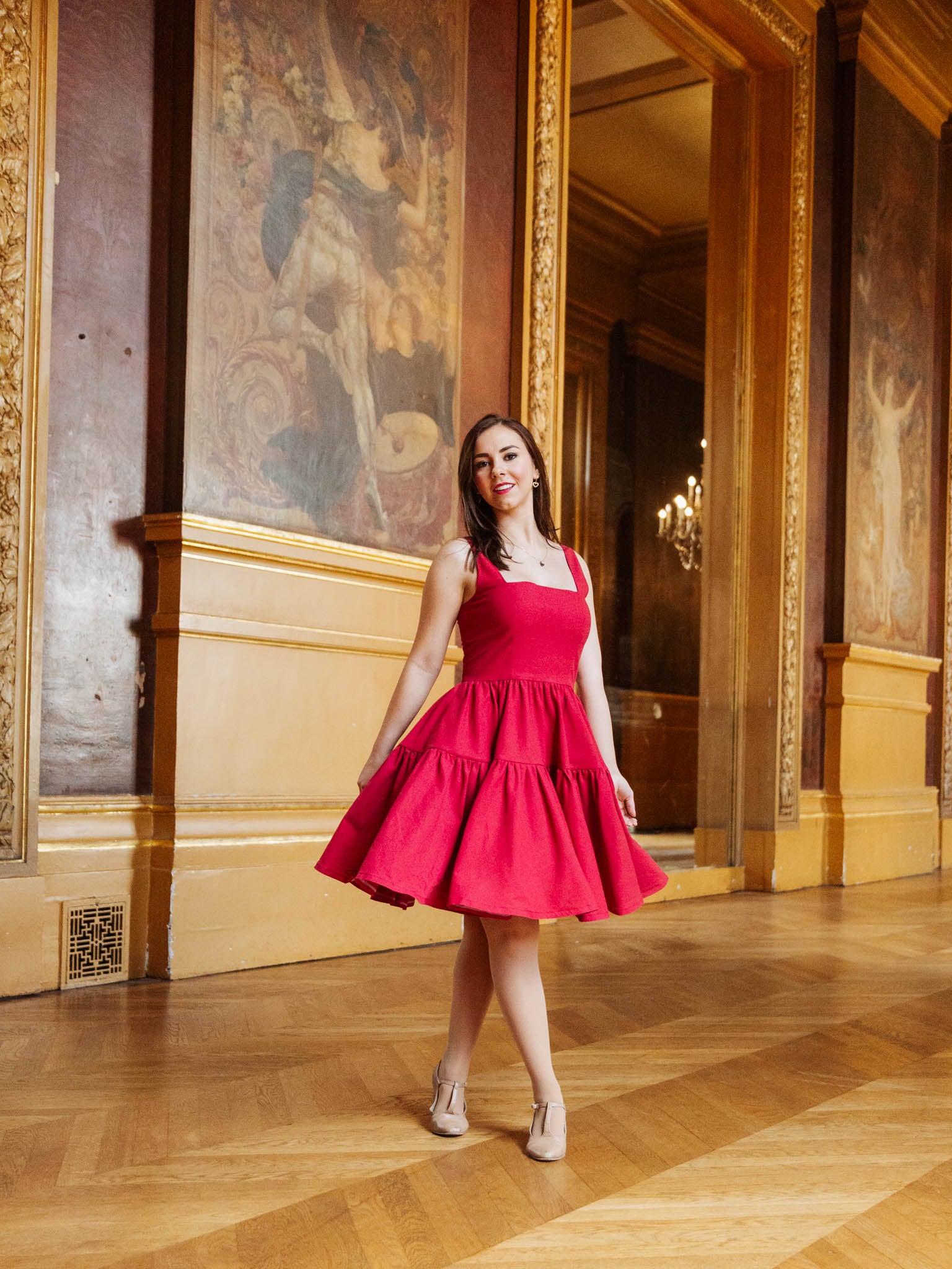 Journey Dress in Poppy Red