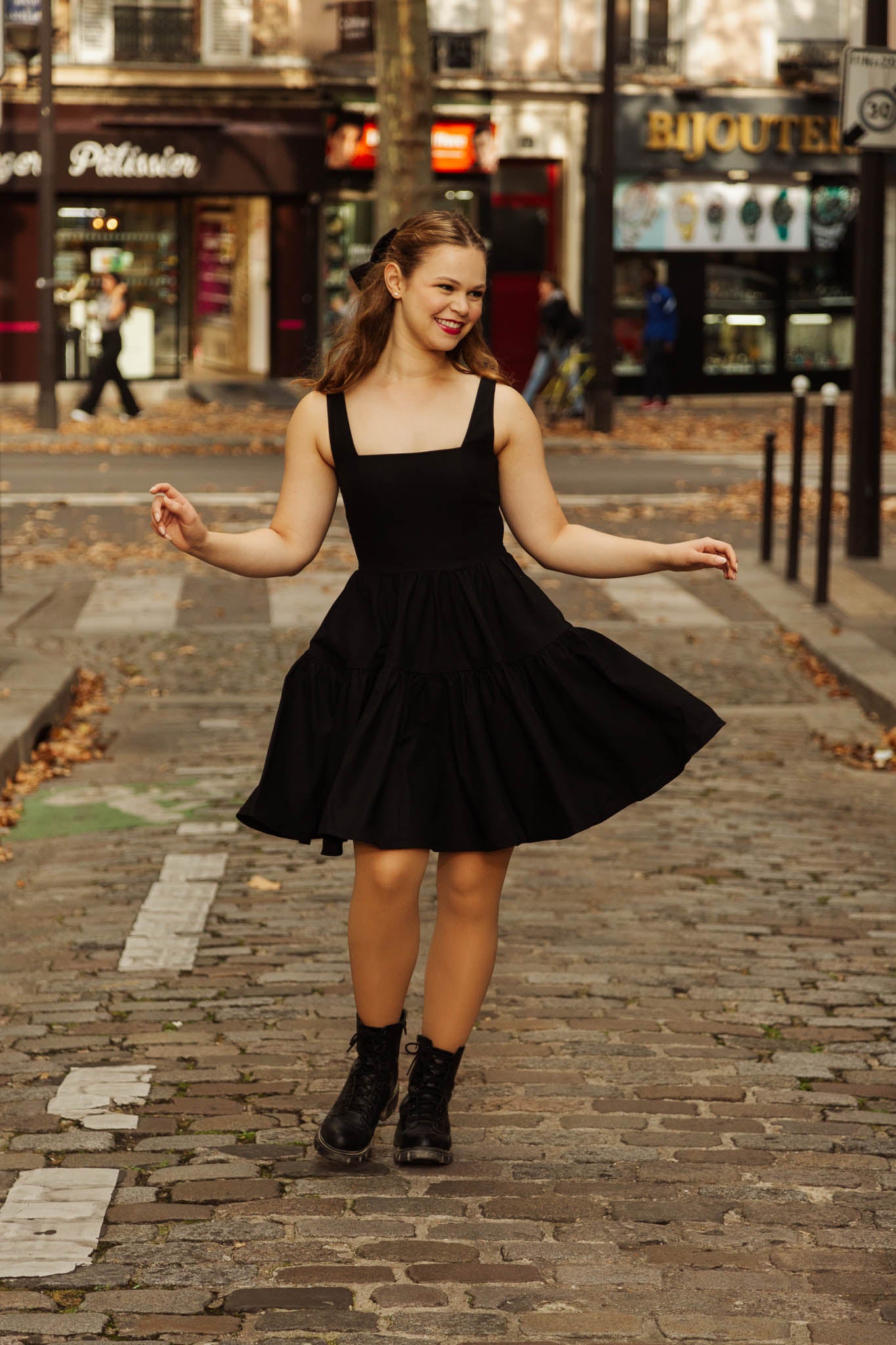 Journey dress in Odile Black