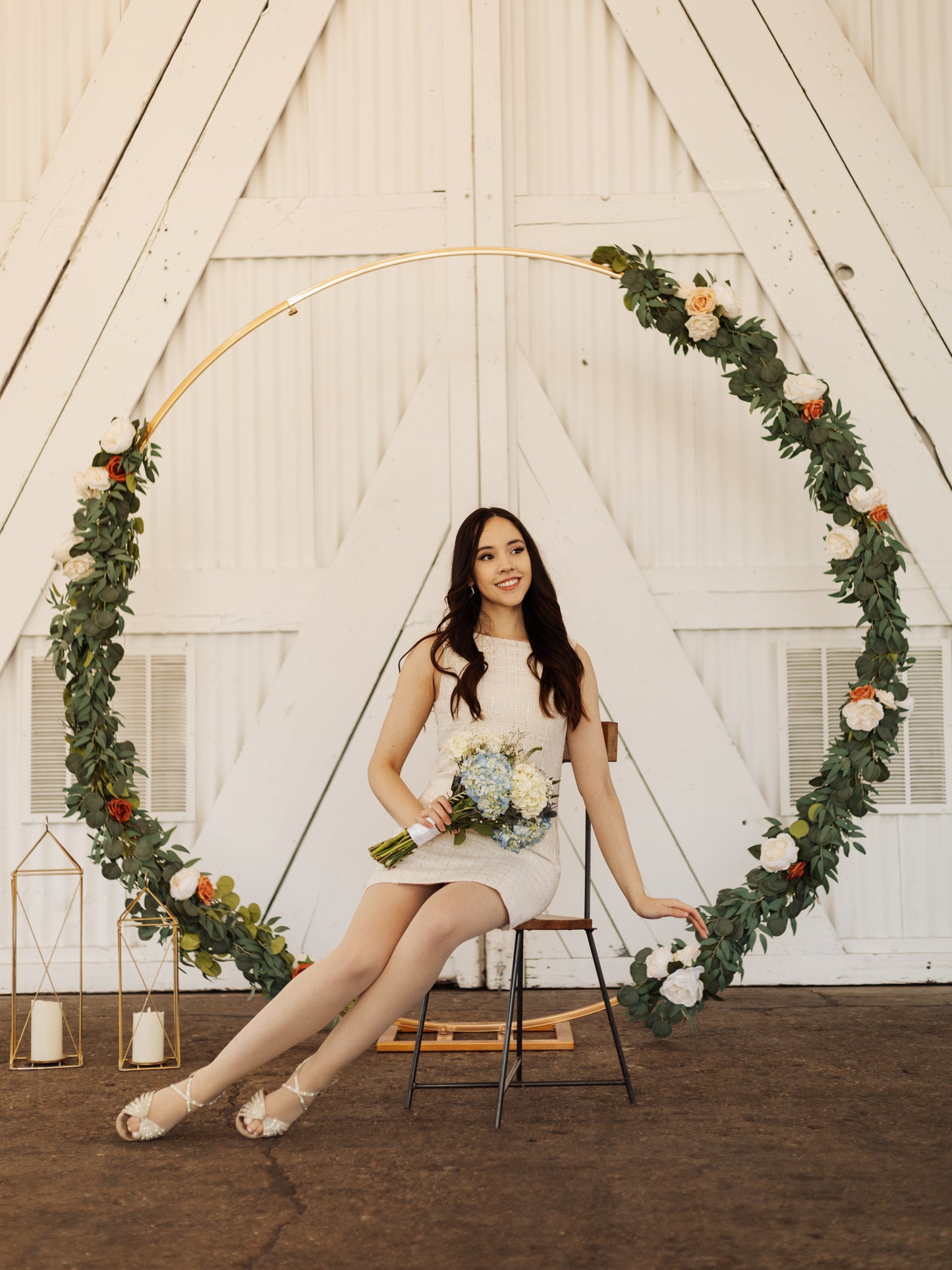 The Classic Dress in Pearl White