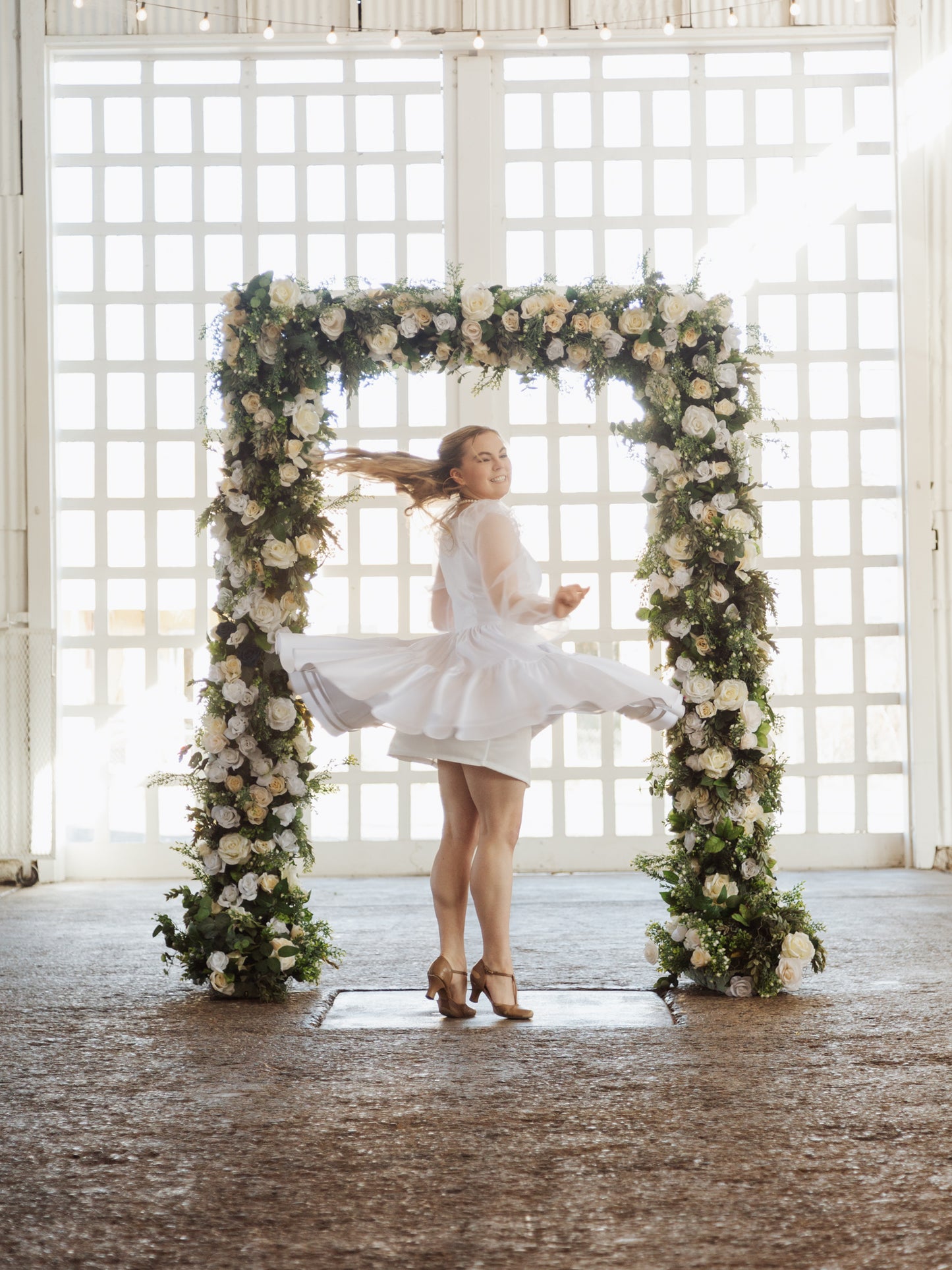 Lydia Dress in Bridal White