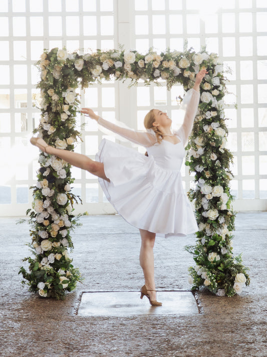 Lydia Dress in Bridal White