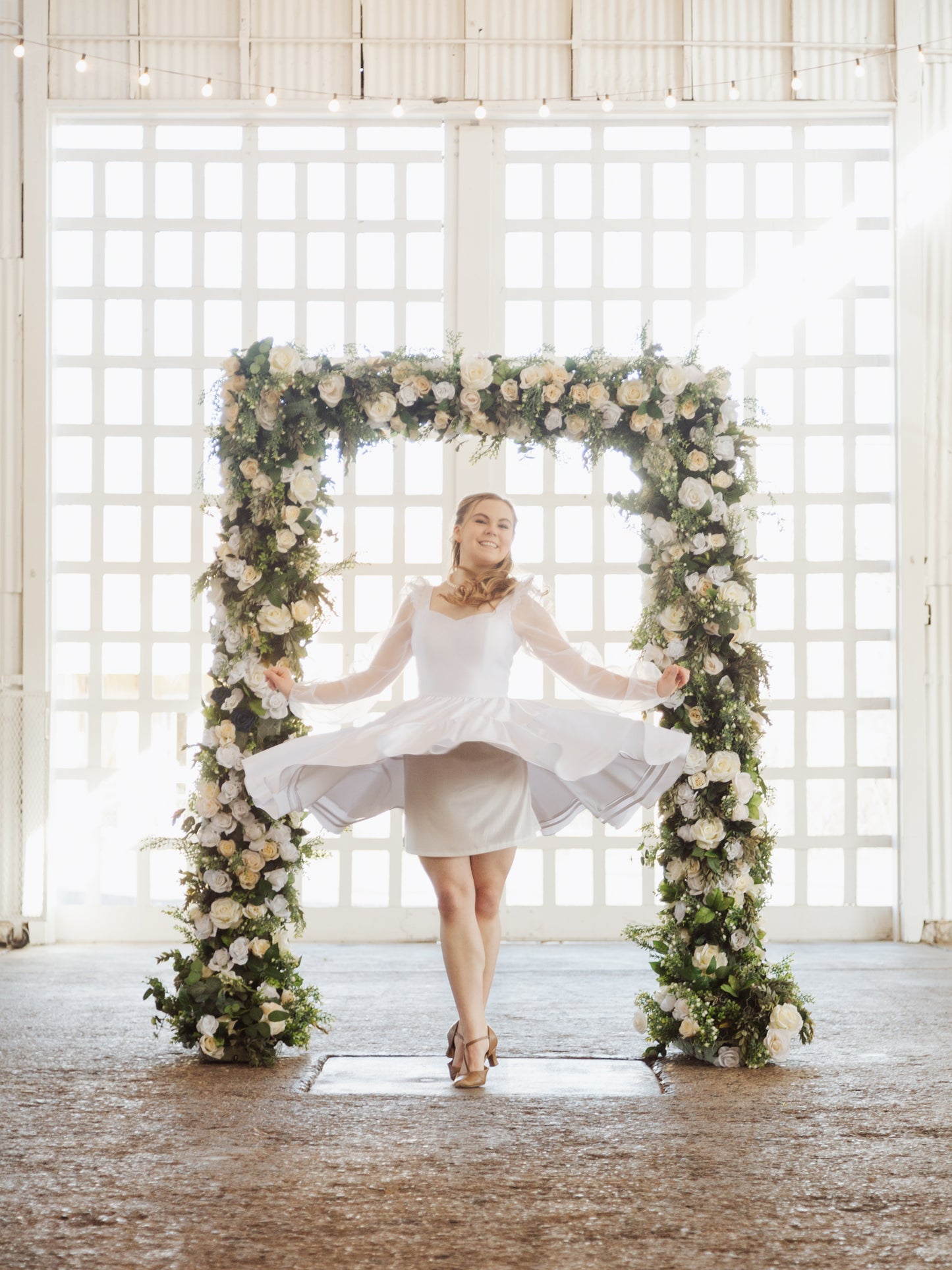 Lydia Dress in Bridal White