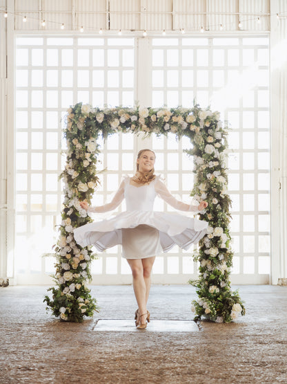 Lydia Dress in Bridal White