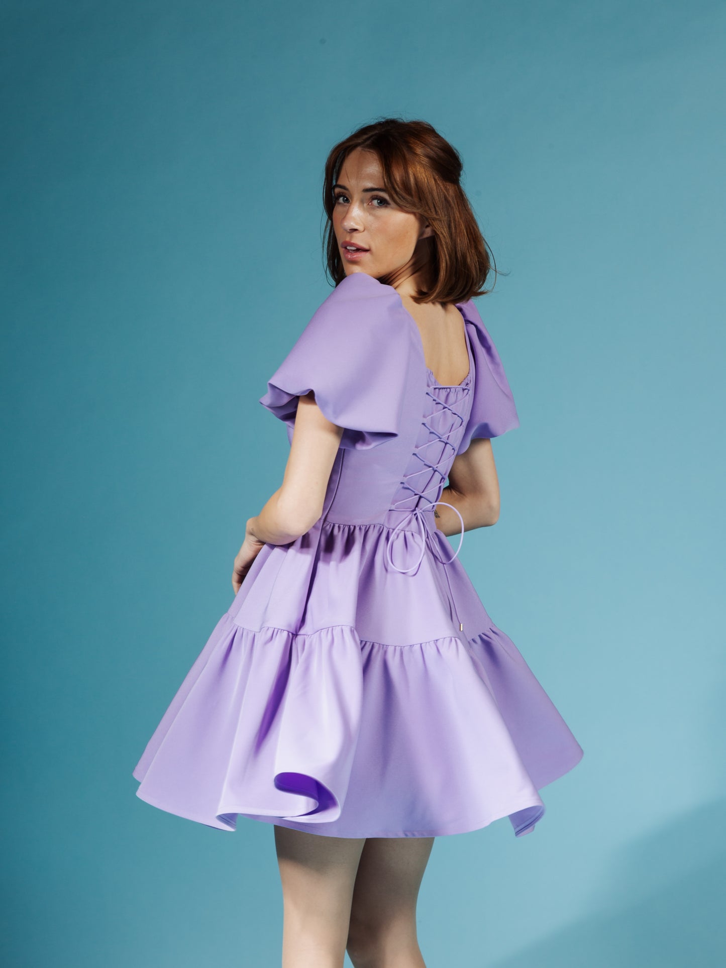 Princess Puff Dress in Palace Purple