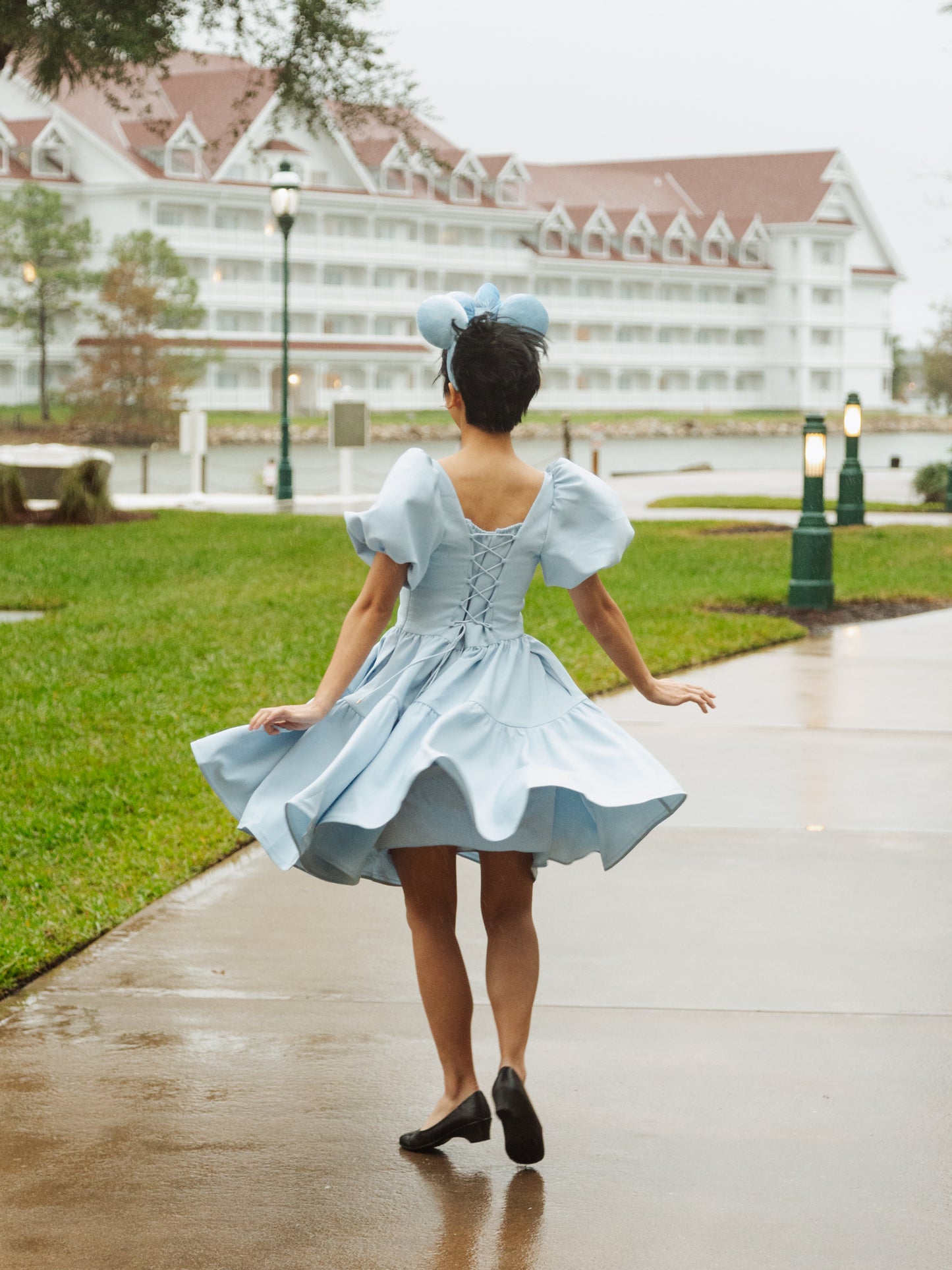 Princess Puff Dress in Beautiful Tomorrow Blue