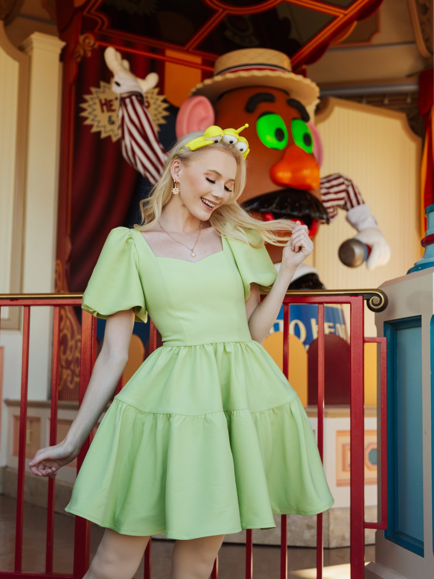*PRE-ORDER* The Princess Puff Dress in Pixie Green