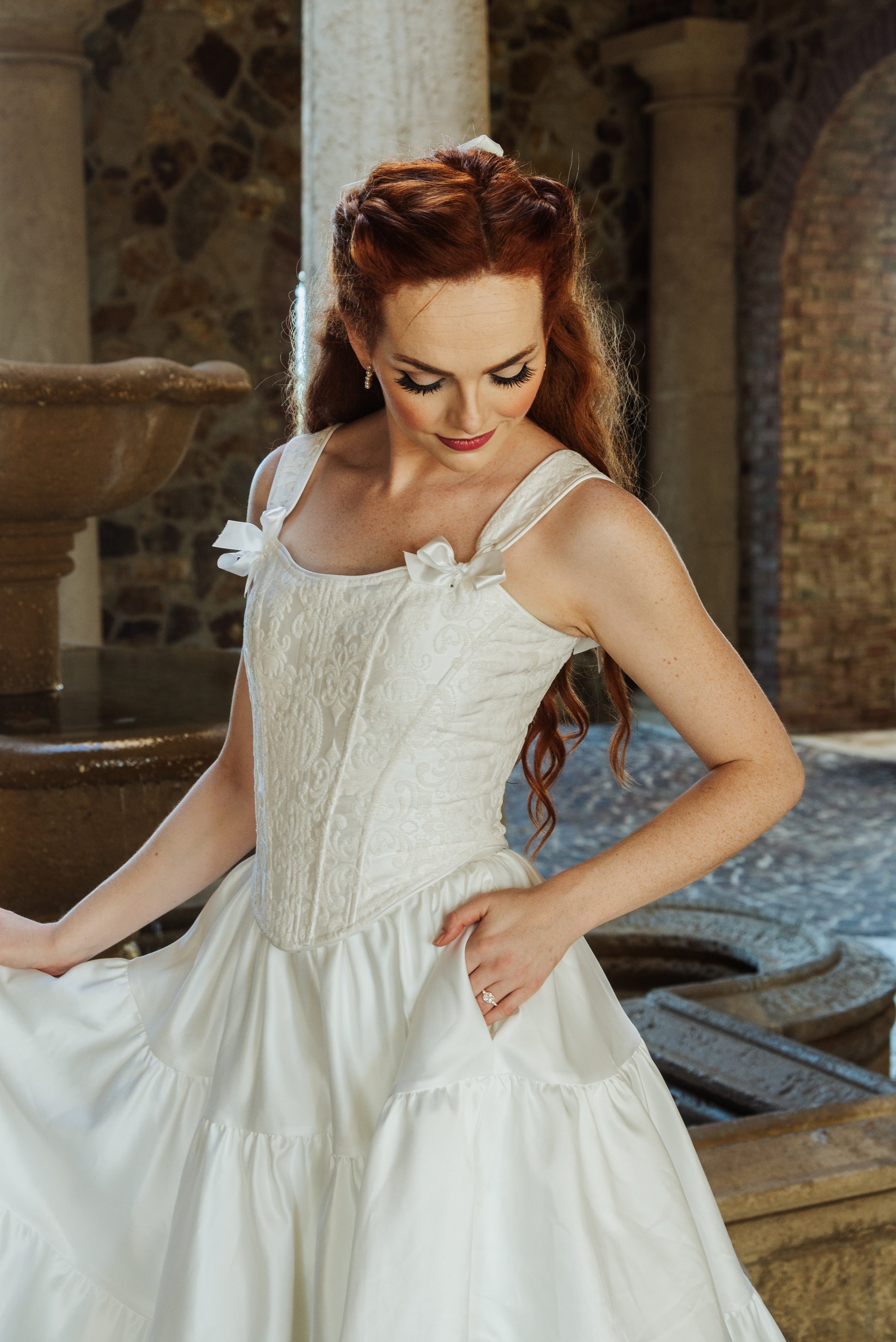 Bianca Corset Top | Whimsically Feminine Timeless Twirly-Worthy Matching Dresses, Tops, & Hair Bows | ChelseaReece.com Chelsea Reece Bianca Corset Top | Whimsically Feminine Timeless Twirly-Worthy Matching Dresses, Tops, & Hair Bows | ChelseaReece.com Chelsea Reece