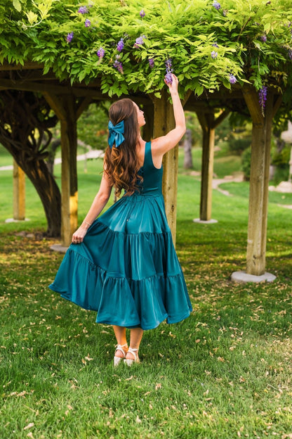 Madonna Dress in Tourmaline Teal