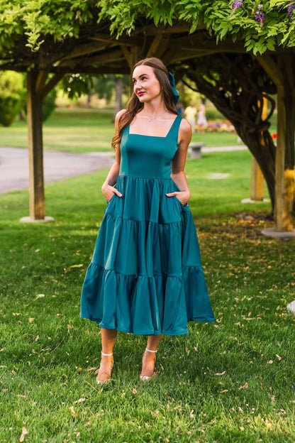 Madonna Dress in Tourmaline Teal