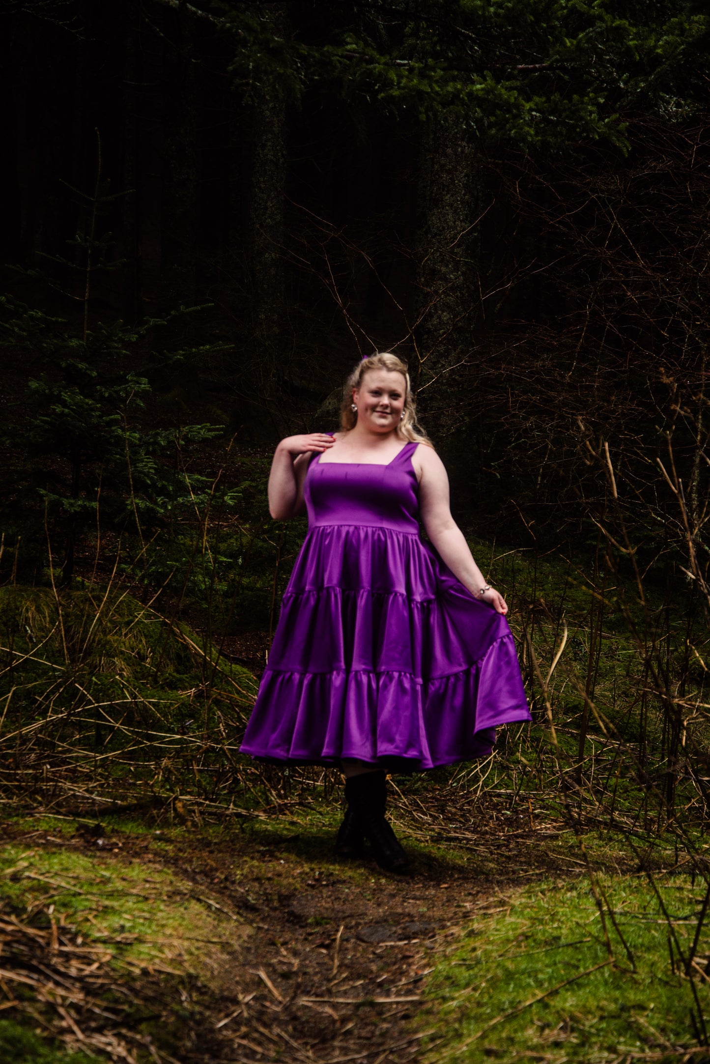 Madonna Dress in Amethyst Purple | Whimsically Feminine Timeless Twirly-Worthy Dresses & Hair Bows Madonna Dress in Amethyst Purple | Whimsically Feminine Timeless Twirly-Worthy Dresses & Hair Bows