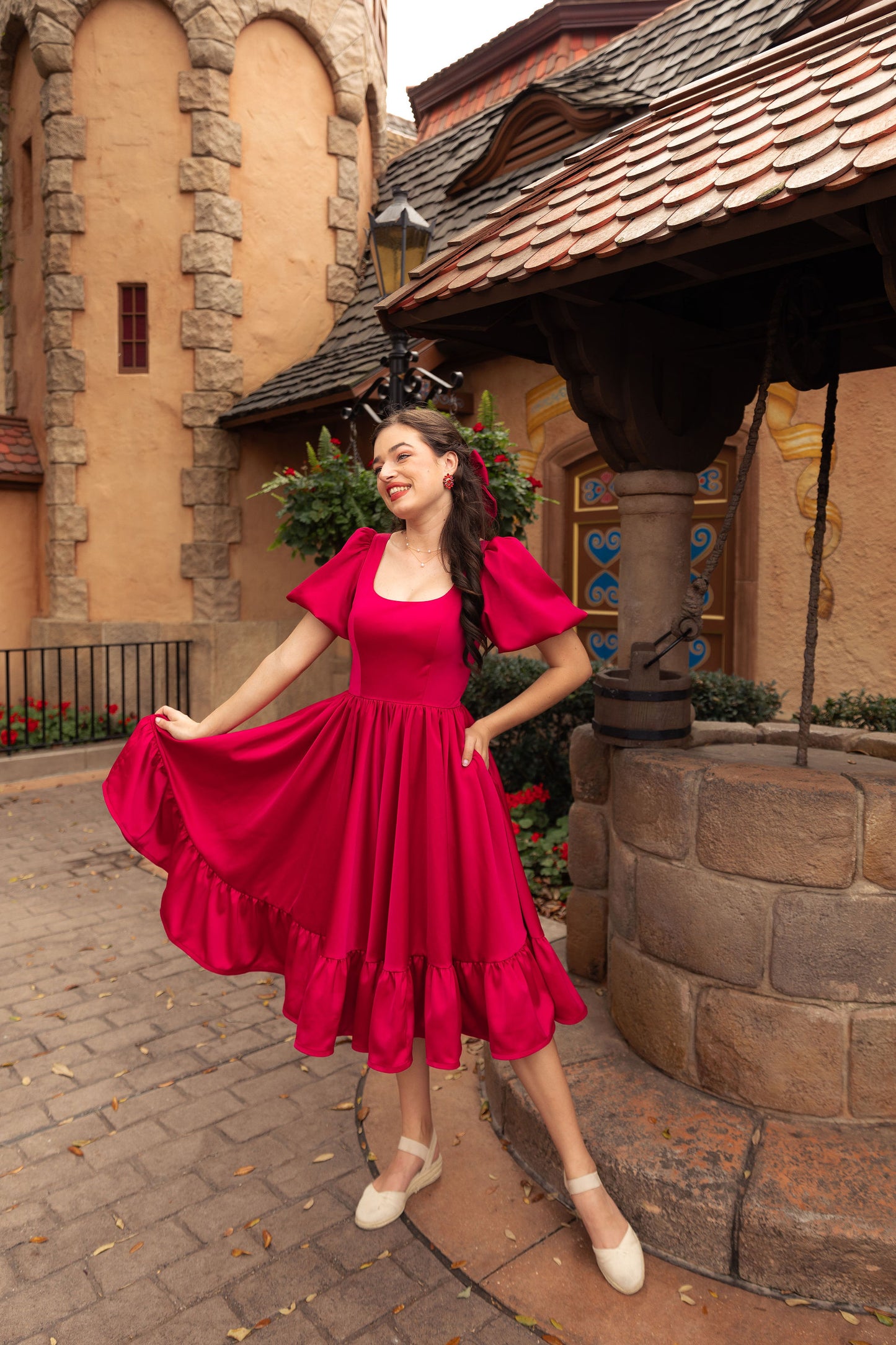 Novella Dress in Ruby Red | Whimsically Feminine Timeless Twirly-Worthy Dresses & Hair Bows | ChelseaReece.com Novella Dress in Ruby Red | Whimsically Feminine Timeless Twirly-Worthy Dresses & Hair Bows | ChelseaReece.com
